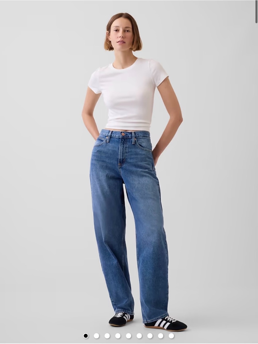 Gap high rise barrel jeans